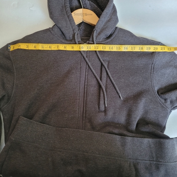 BC Clothing Sherpa Lined Full Zip Hoodie Charcoal Grey Men's Medium - Picture 14 of 14